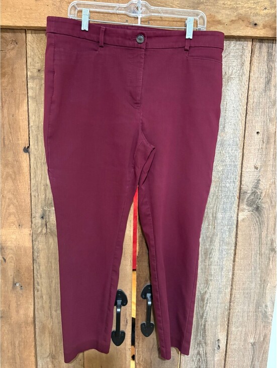 LOFT Pants - Loft Skinny Pant Burgundy 14